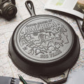 Lodge 10.25 Inch Seasoned Cast Iron Skillet, USA Icons - Cookware