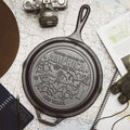 Lodge 10.25 Inch Seasoned Cast Iron Skillet, USA Icons - Cookware