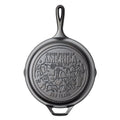 Lodge 10.25 Inch Seasoned Cast Iron Skillet, USA Icons - Cookware