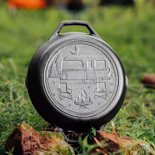 Lodge Wanderlust 10.25 Inch Cast Iron Dual Handle Camper Pan - Cookware