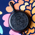 Lodge 10.25 Inch Seasoned Cast Iron Sugar Skull Skillet - Cookware