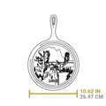 Lodge Wildlife Series 10.5 Inch Cast Iron Moose Griddle - Cookware