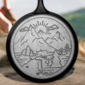 Lodge Wanderlust 10.5 Inch Cast Iron Mountain Griddle - Cookware