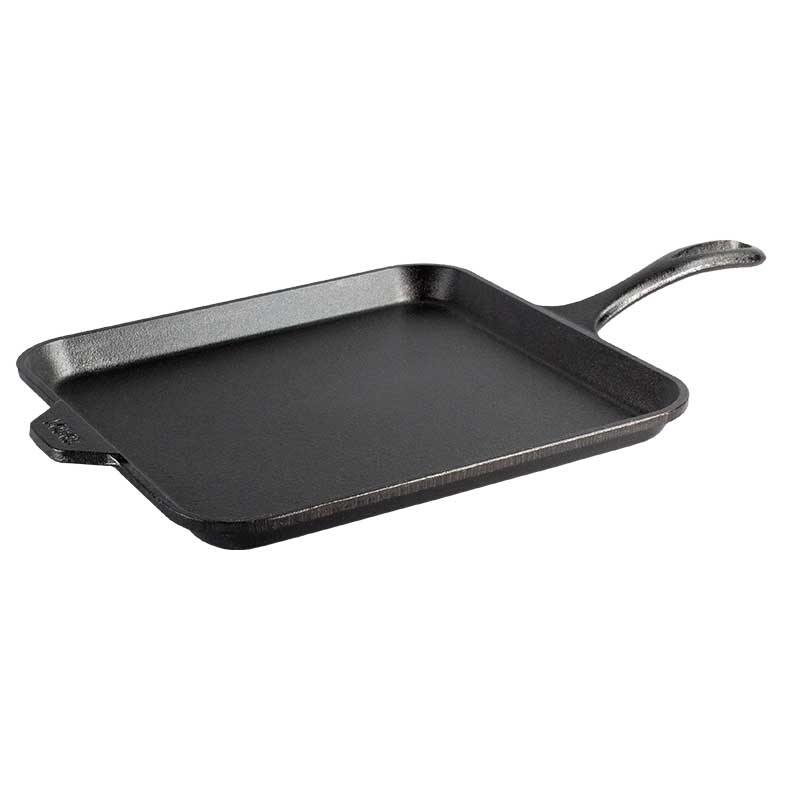 Lodge 11 Inch Seasoned Cast Iron Square Griddle - Cookware