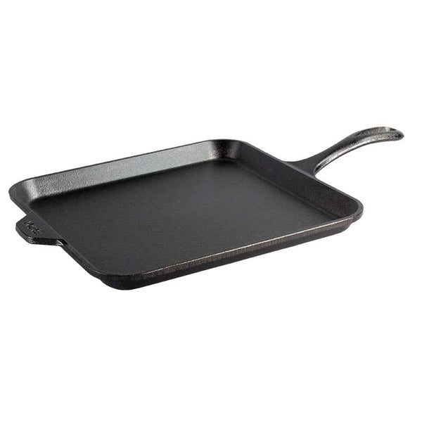 Lodge 11 Inch Seasoned Cast Iron Square Griddle - Cookware