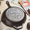 Lodge Chef Collection 10 Inch Seasoned Cast Iron Skillet, USA Frontier - Cookware