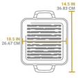Lodge Chef Collection Square Grill Pan - Cookware