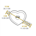 Lodge Seasoned Cast Iron Heart Skillet - Cookware