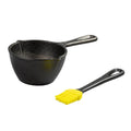 Lodge Cast Iron Melting Pot and Silicone Brush - Cast Iron Cleaning Accessory