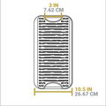 Lodge 20 x 10.5 Inch Pro-Grid Reversible Grill/Griddle - Cookware