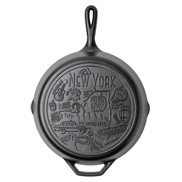 Lodge American Road Trip: 12 Inch Seasoned Cast Iron Skillet, New York - Cookware