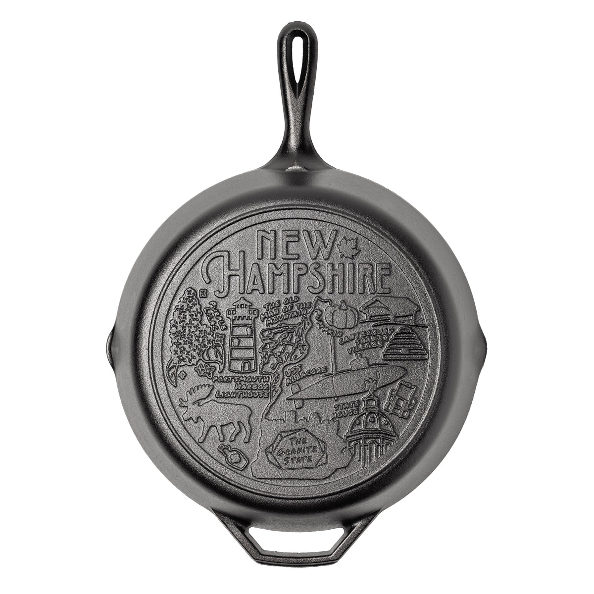 Lodge American Road Trip: 12 Inch Seasoned Cast Iron Skillet, New Hampshire - Cookware