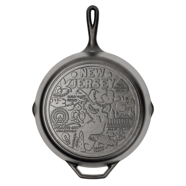 Lodge American Road Trip: 12 Inch Seasoned Cast Iron Skillet, New Jersey - Cookware