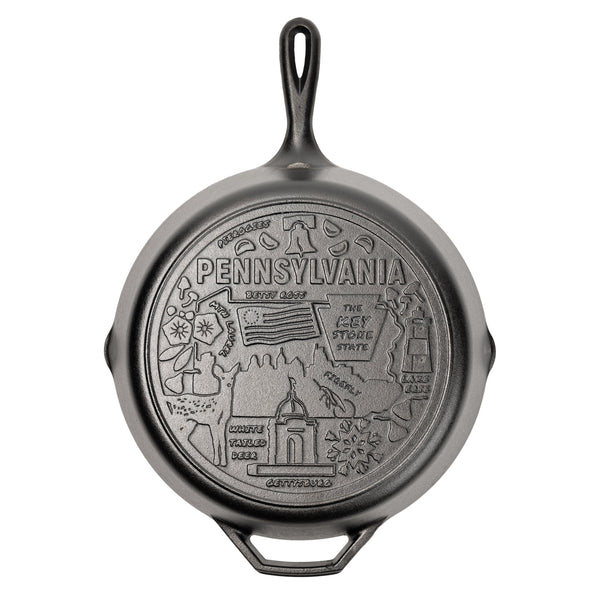 Lodge American Road Trip: 12 Inch Seasoned Cast Iron Skillet, Pennsylvania - Cookware