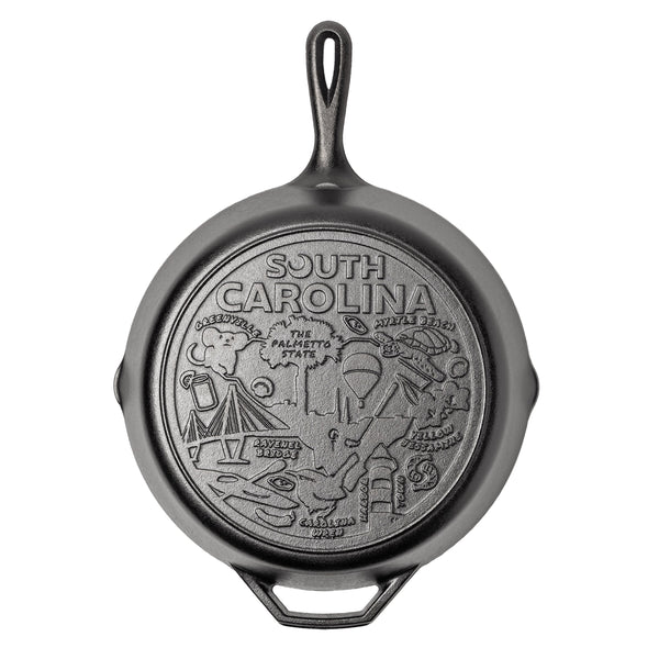 Lodge American Road Trip: 12 Inch Seasoned Cast Iron Skillet, South Carolina - Cookware