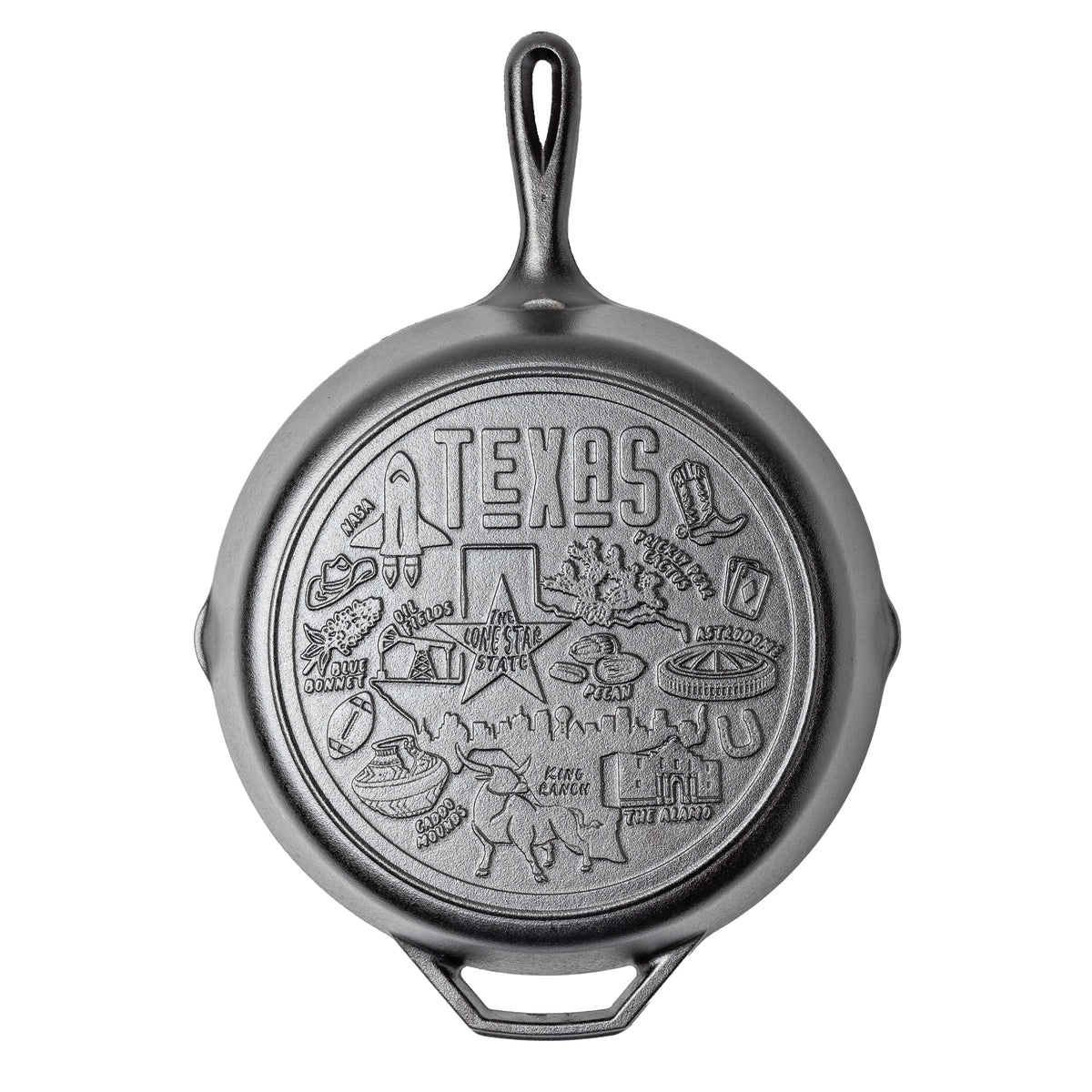 Lodge American Road Trip: 12 Inch Seasoned Cast Iron Skillet, Texas - Cookware