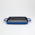 Lodge USA Enamel 11 Inch Enameled Cast Iron Grill Pan
