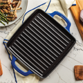 Lodge USA Enamel 11 Inch Enameled Cast Iron Grill Pan