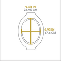Lodge Grip Style Oval Wood Underliner - Cookware Handle Accessory