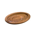 Lodge 13.25 Inch Jumbo Oval Walnut Wood Underliner - Wood Cookware Trivet