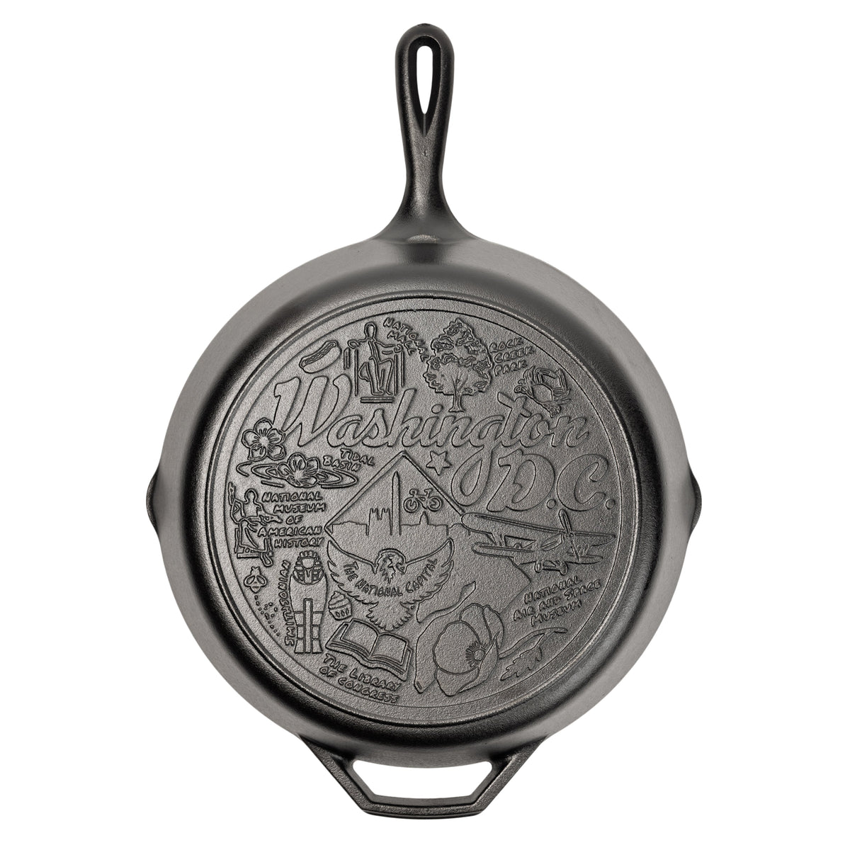 Lodge American Road Trip: 12 Inch Seasoned Cast Iron Skillet, Washington, D.C. - Cookware