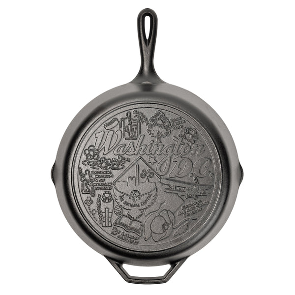 Lodge American Road Trip: 12 Inch Seasoned Cast Iron Skillet, Washington, D.C. - Cookware
