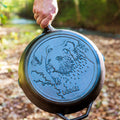 Lodge Wildlife Series 12 Inch Cast Iron Bear Skillet - Cookware