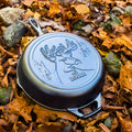 Lodge Wildlife Series 10.25 Inch Cast Iron Deer Skillet - Cookware