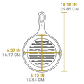 Lodge Round Cast Iron Grill Pan - Cookware