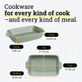 Lodge Medium Stoneware Casserole Dish, 11 x 7.5 Inch - Stoneware Bakeware