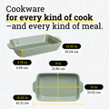 Lodge Large Stoneware Casserole Dish, 13 x 9 Inch - Stoneware Bakeware