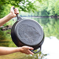Lodge Wildlife Series 13.25 Inch Cast Iron Turkey Skillet - Cookware