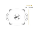 Lodge USA Enamel 11 Inch Enameled Cast Iron Grill Pan